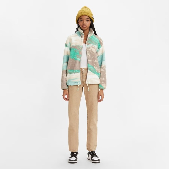 Levi’s Fresh 501 90s tan straight leg cotton denim jeans size 32 - Picture 4 of 6